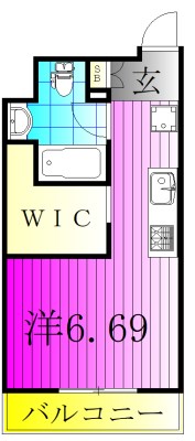 ART APARTMENT IN Ootaka-no-Mori 601号室 間取り
