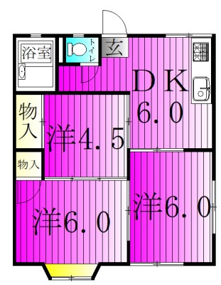 アネックスＵ　2 201号室 間取り