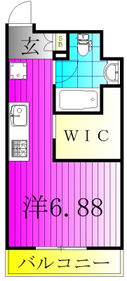 ART APARTMENT IN Ootaka-no-Mori 203号室 間取り