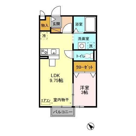 アーバンヒルズ 202号室 間取り