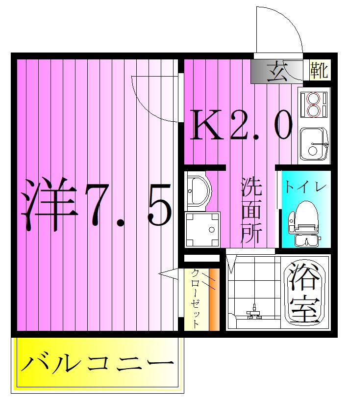 クリスタル綾瀬 間取り図