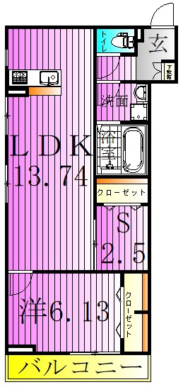 アナシエ西伊興 間取り図