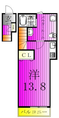ヒルズ新柏 2003号室 間取り
