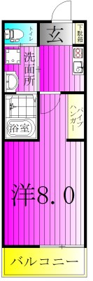 HS北松戸 105号室 間取り