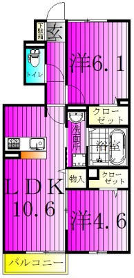カスターニャⅡ 間取り