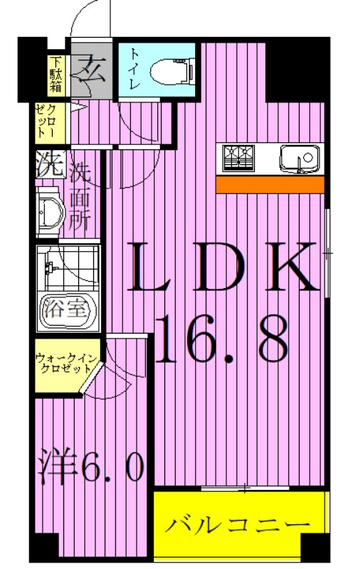 アーバンフィールド千住大橋 間取り図