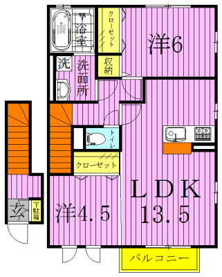 ガーデンパークみずき 206号室 間取り