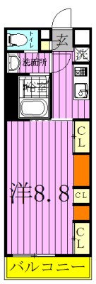 リブリ・Ｋ＆Ｋ 303号室 間取り