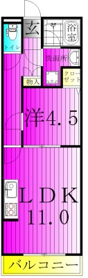 おおたかの森ミライズ 101号室 間取り