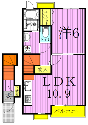 ショコラ　メゾン  203号室 間取り