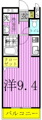 はみんぐ　みはら 204号室 間取り