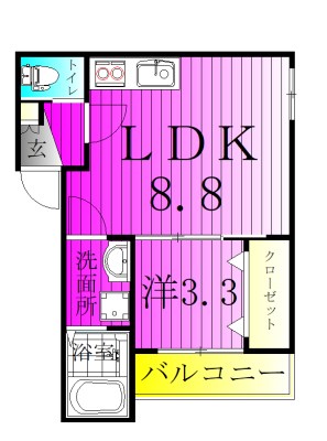 ルアナメゾン馬橋01 103号室 間取り
