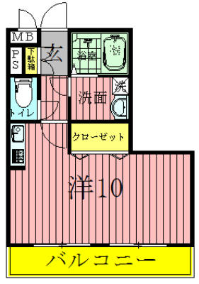プレミエールあけぼの 305号室 間取り