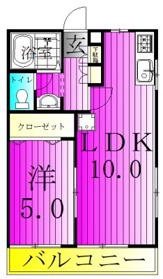 ＭＫハイツ 101号室 間取り
