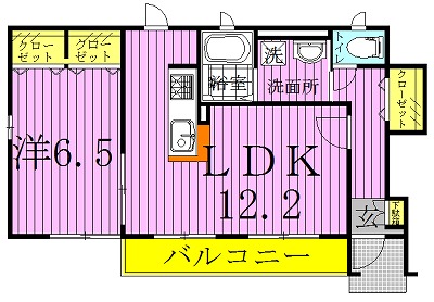 グリフィンドール 102号室 間取り