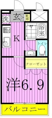 コンフォート竹ノ塚 間取り図