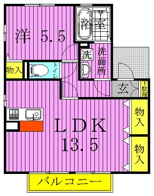 パークレジデンスⅠ 201号室 間取り