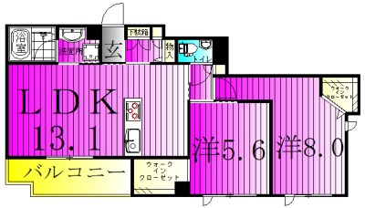 Grandy Villa ohtakanomori Ⅱ 107号室 間取り