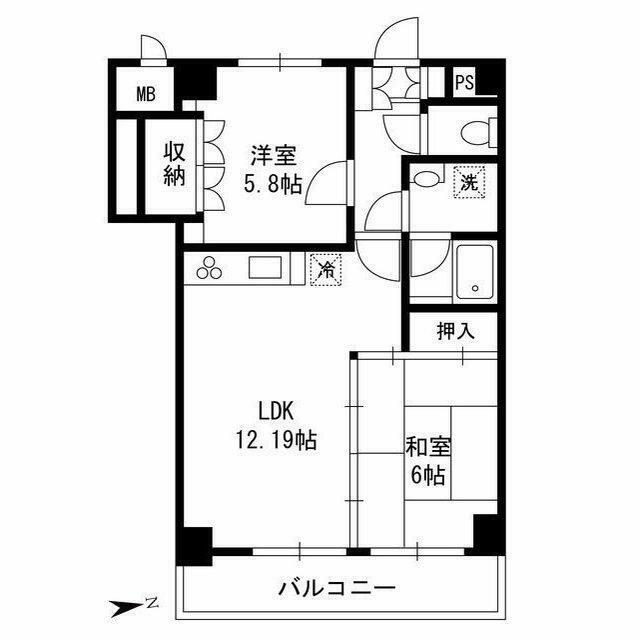 ミレニアム梅島 間取り図