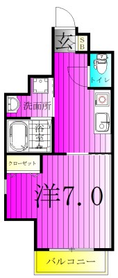 ラフィネ　柏 305号室 間取り