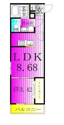 アーテル 202号室 間取り