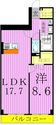 ロイヤルパークスシーサー 間取り図