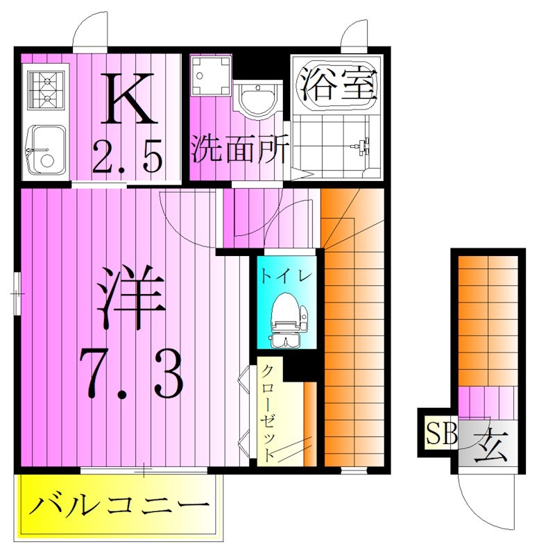 アムール　サンテ 間取り図