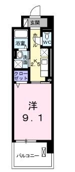 セントラルパークウッズ 1004号室 間取り