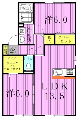ラ・ネージュ 101号室 間取り