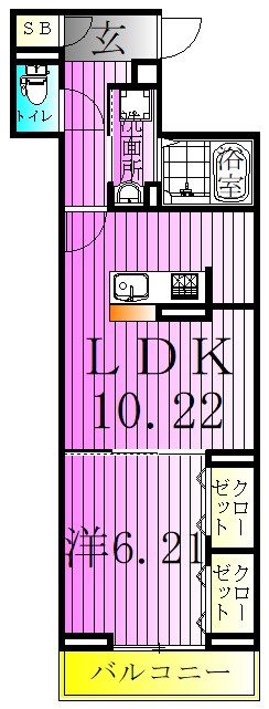 アナシエ亀有 間取り図