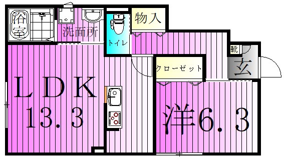 ルミエール光Ⅱ 間取り図