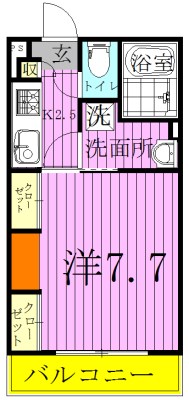 リブリ・Aura mare 205号室 間取り