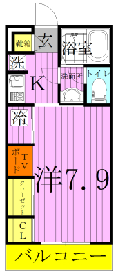 リブリ・ＯＮＯ 205号室 間取り