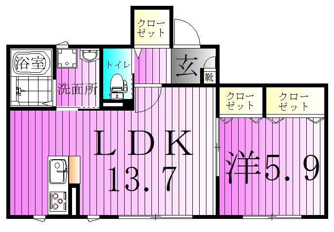 ルミエール光Ⅰ 間取り図