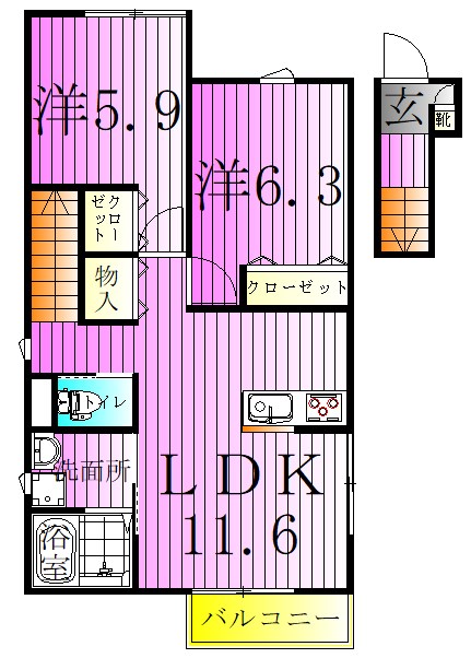 ルミエール光Ⅱ 間取り
