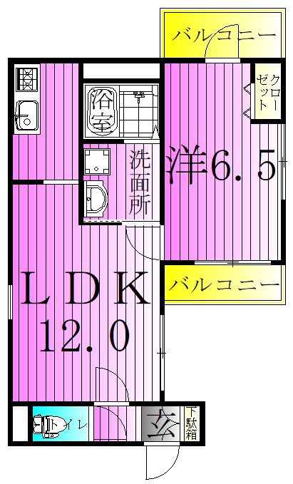 リーブルファイン足立区西新井 間取り図