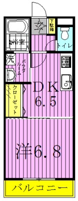 リバパレスおおたかの森 510号室 間取り