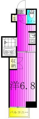 SAビル 602号室 間取り