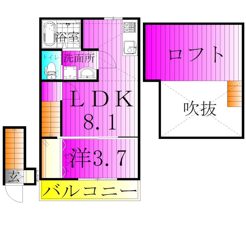 スターク亀有 間取り図