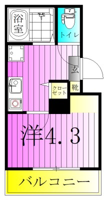 MELDIA江北Ⅱ 間取り図