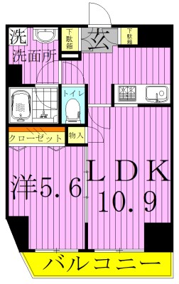 ジェノヴィア王子神谷スカイガーデン 間取り図