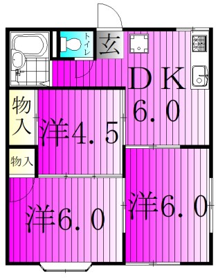 アネックスＵ　１ 101号室 間取り