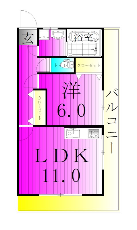 Ｄ－ハウス６ 間取り図
