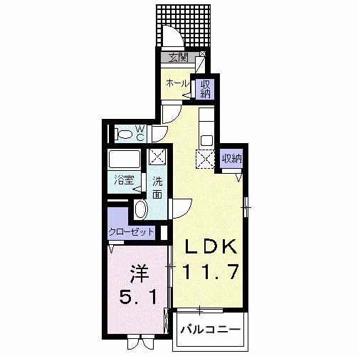 やまと.Ｍ 101号室 間取り