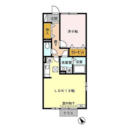 ヴィアノⅠ 101号室 間取り