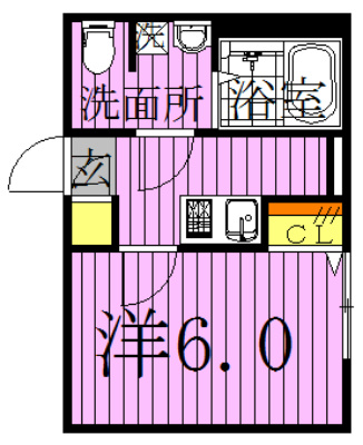 Summer Club 柏 101号室 間取り