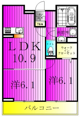 エスポワール 102号室 間取り