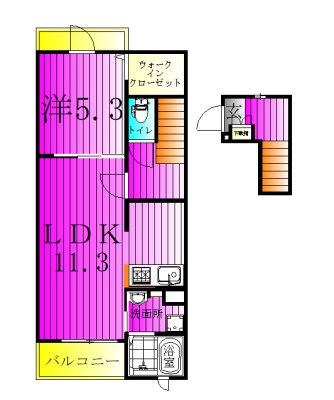 サニーガーデン 202号室 間取り