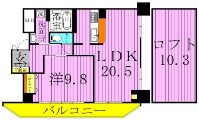 サンリット六町2 間取り図