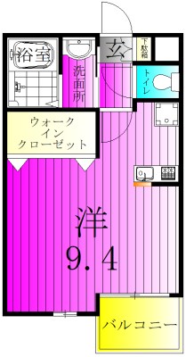 GALLERY　El-Dorado 206号室 間取り